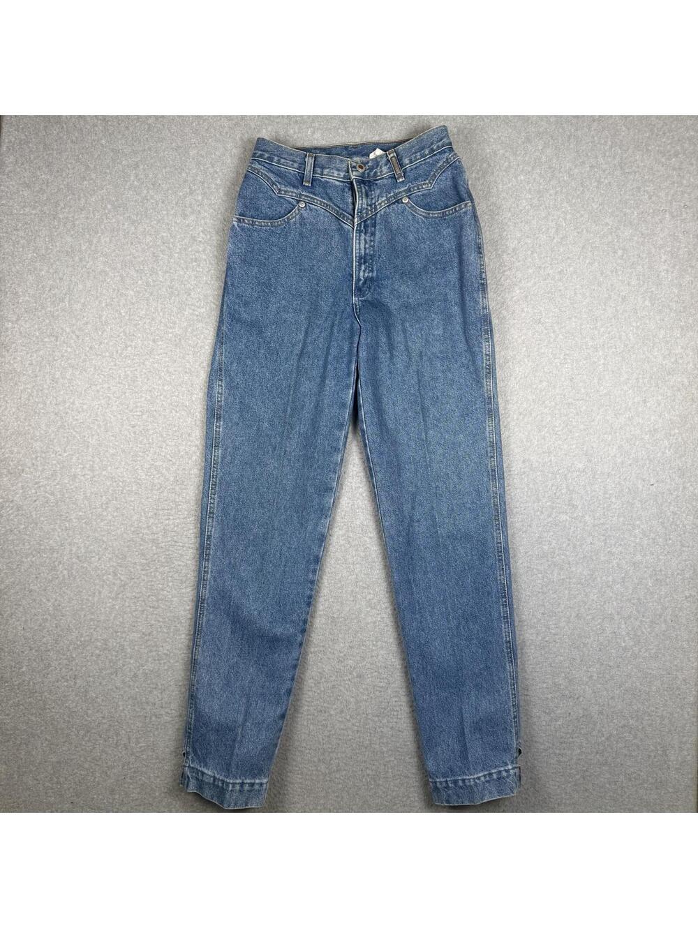 Rockies Jeans Women's Size 9/29 Blue Denim Paperbag Straight Leg Jeans